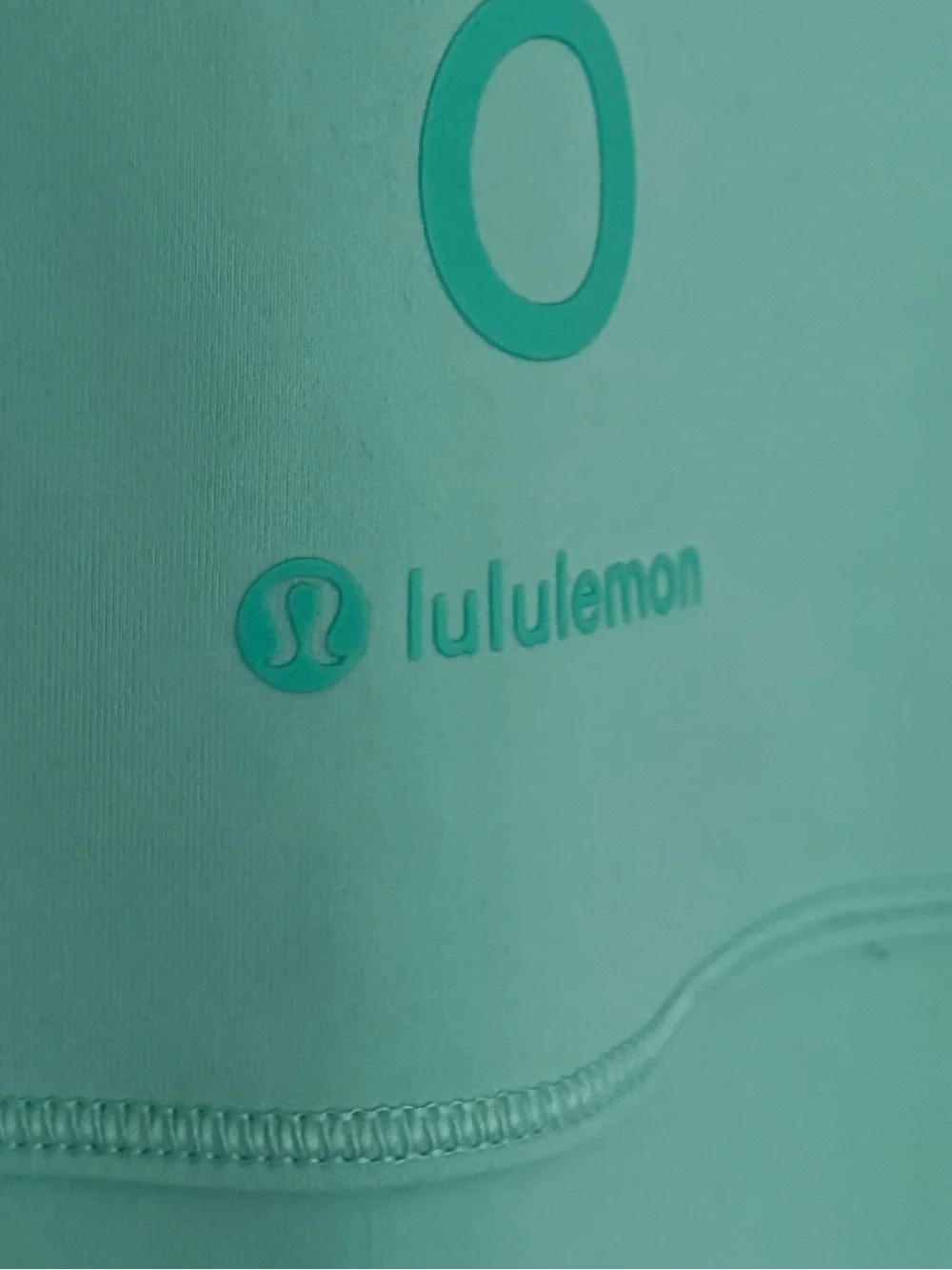 1. Size Large LULULEMON Seafoam Power Pivot Tank With Spellout